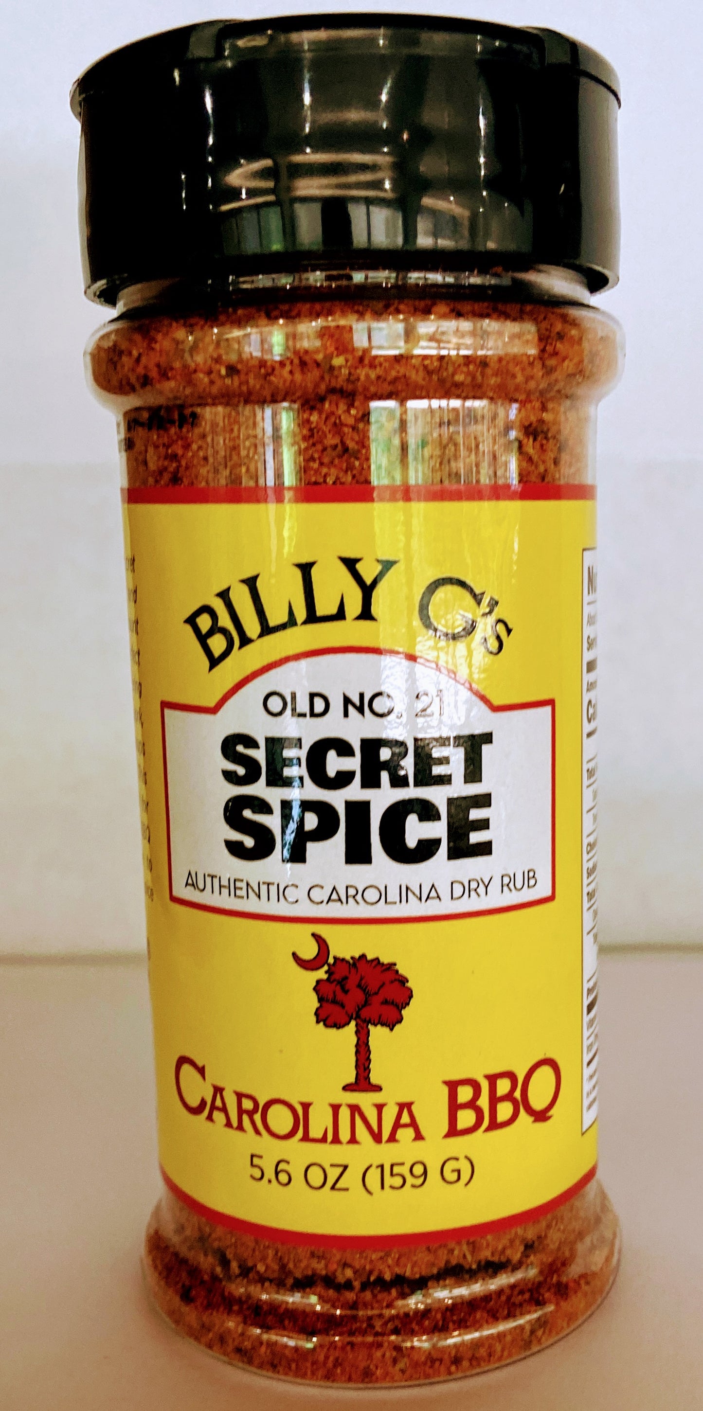 Billy G's Old No. 21 Secret Spice Authentic Carolina Dry Rub